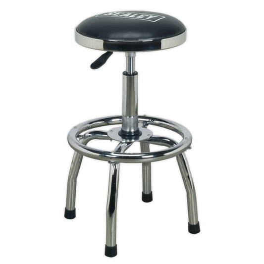 Sealey Heavy Duty Pneumatic Workshop Stool With Adjustable Height SCR17