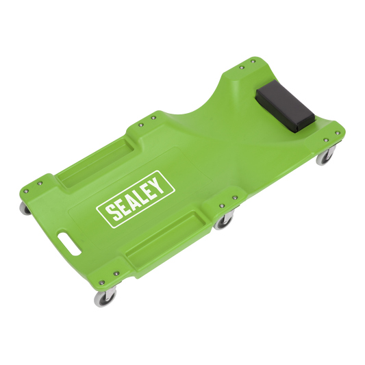 Sealey Composite Creeper With Six Ø75mm Castors - Hi-Vision Green SCR80HV