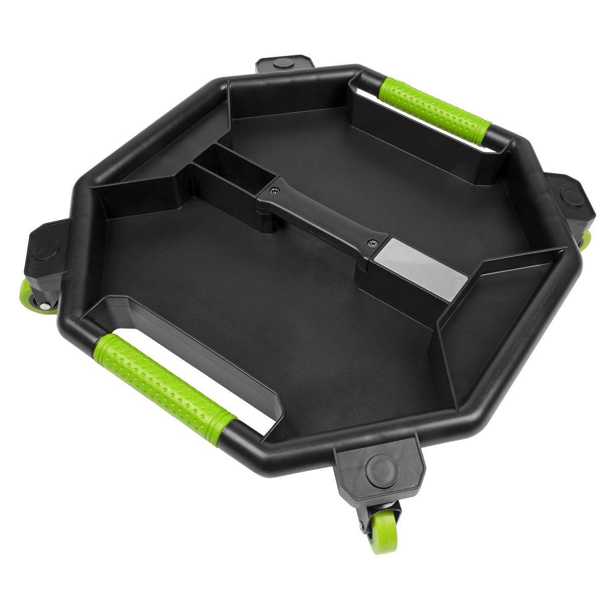 Sealey Creeper Tool Tray Organiser With 360° Plastic Swivel Wheels HiVis SCR86HV