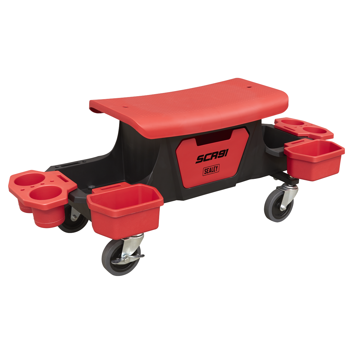 Sealey Mechanics Detailing Utility Seat With Concealed Under Seat Drawer SCR91