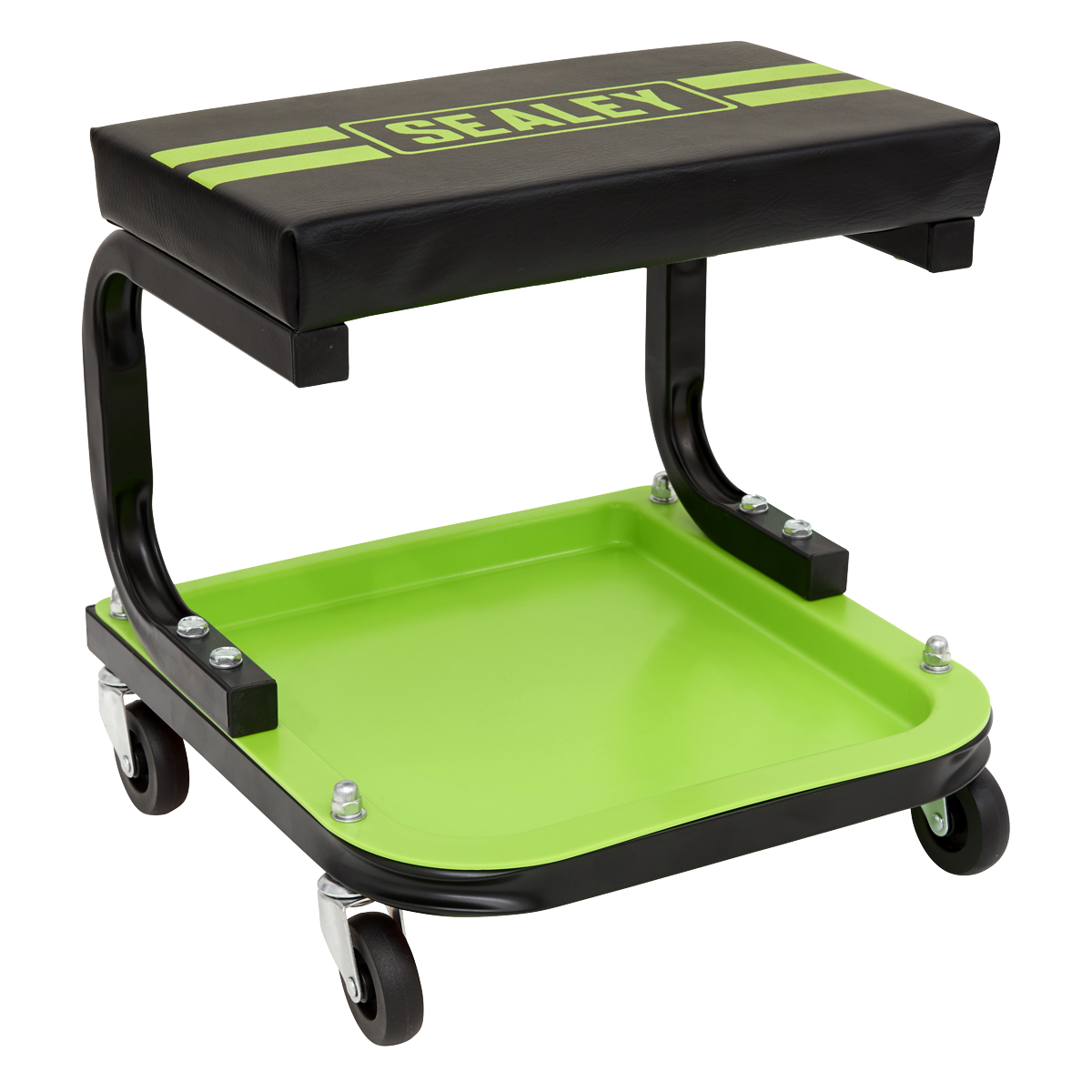 Sealey Mechanics Utility Seat With Powder Coated Finish- Hi-Vis Green SCR9HV