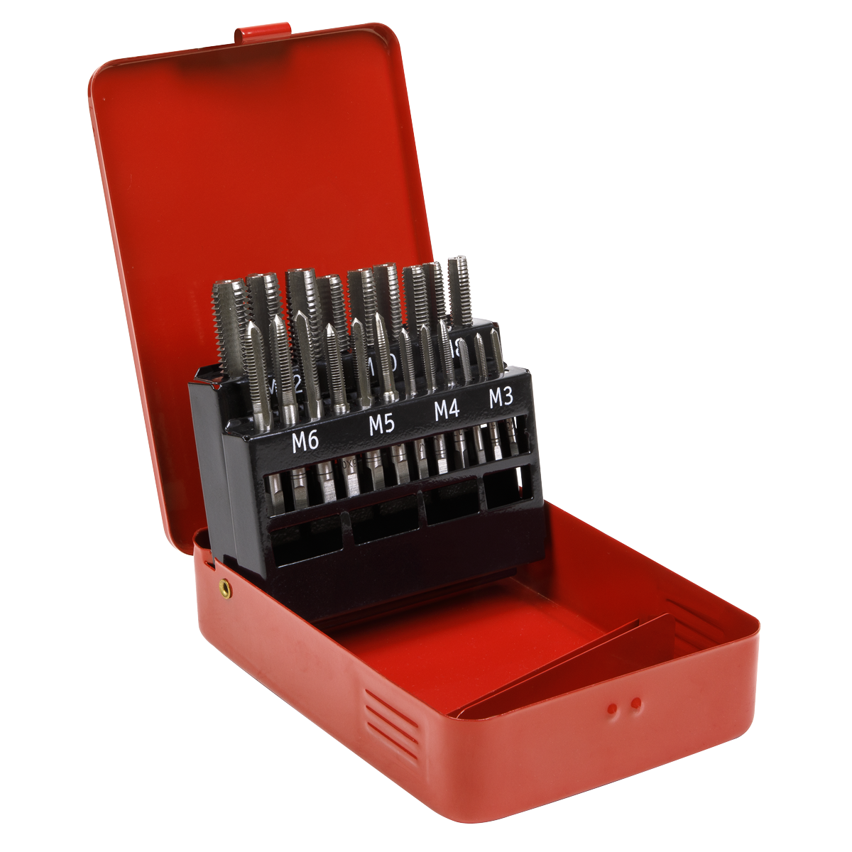 Sealey Tap Set 21 Pieces Taper Plug & Bottom Tap Metric Tool Alloy Steel AK3021