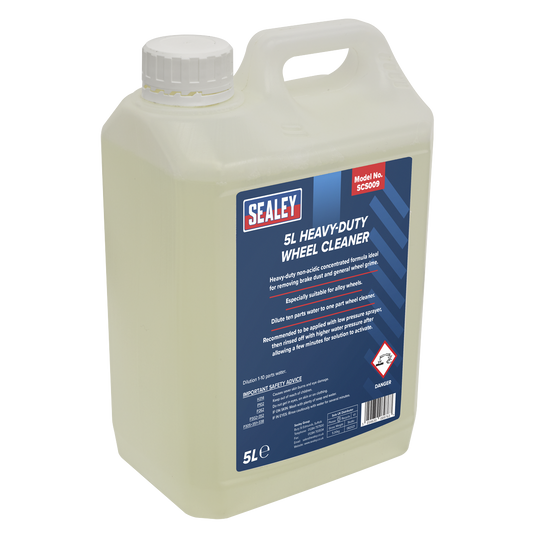 Sealey Wheel Cleaner Heavy Duty Non-Acidic Concentrated Formula 5L SCS009