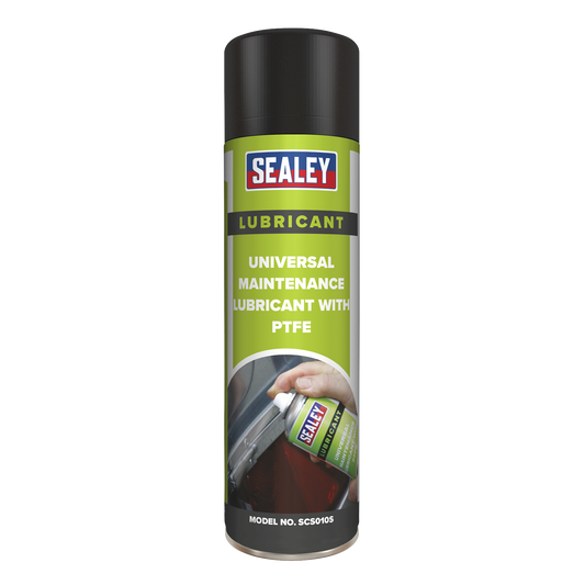Sealey Universal Maintenance Lubricant With PTFE 500mL Pack of 6 Pieces SCS010