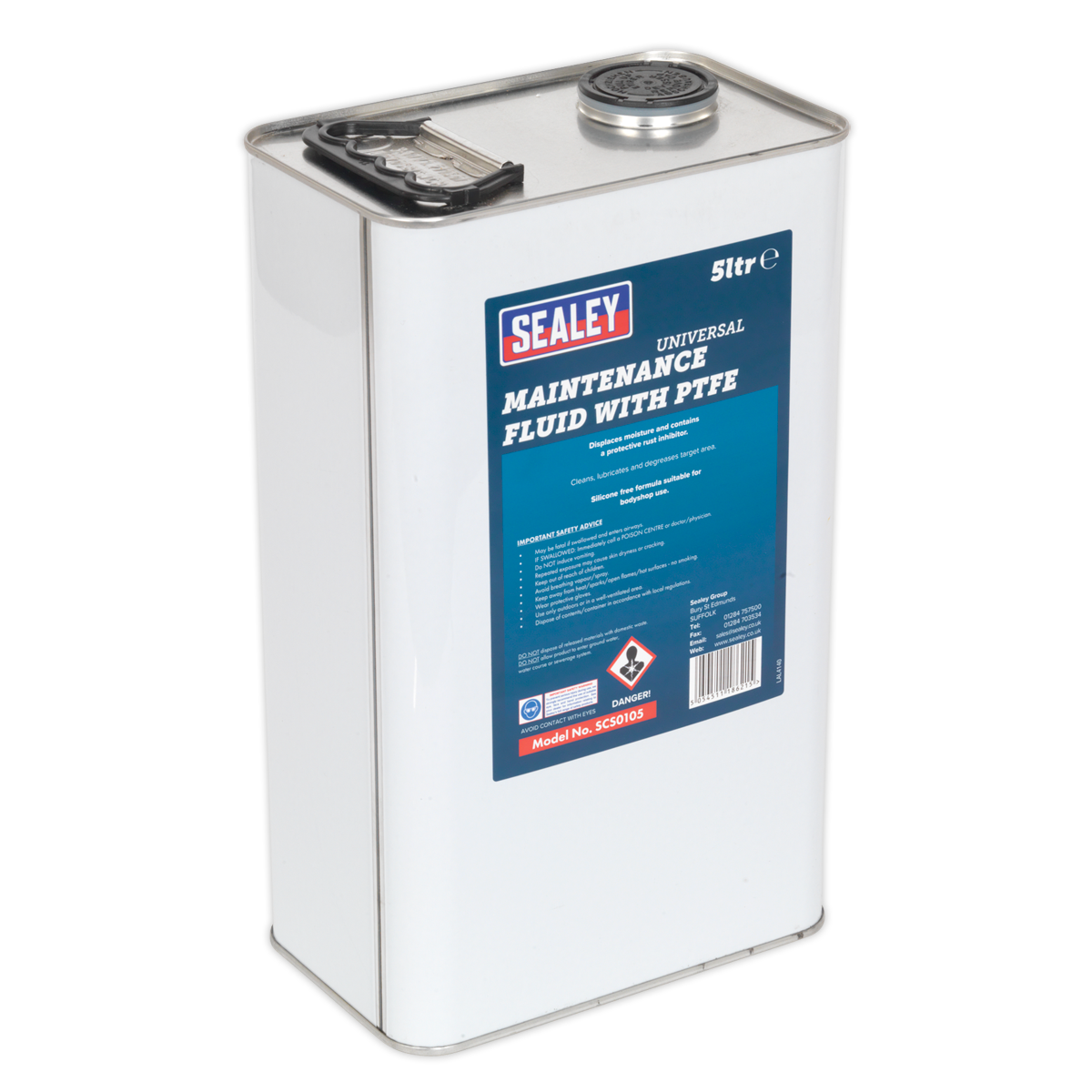 Sealey Universal Maintenance Fluid With PTFE Protects All Metals 5L SCS0105