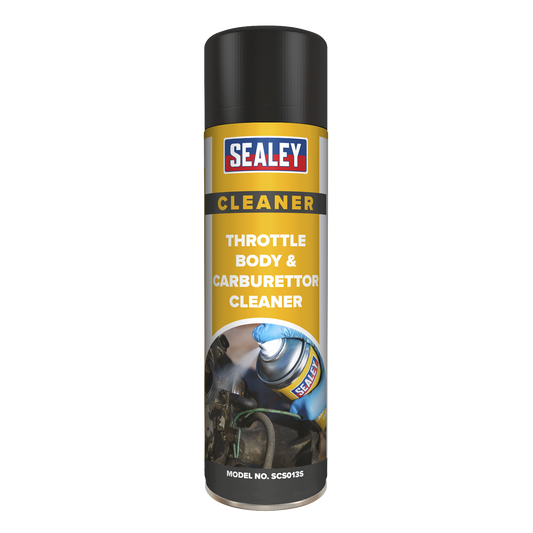 Sealey Throttle Body & Carburettor Cleaner 500mL Spray - Pack of 6 Pieces SCS013