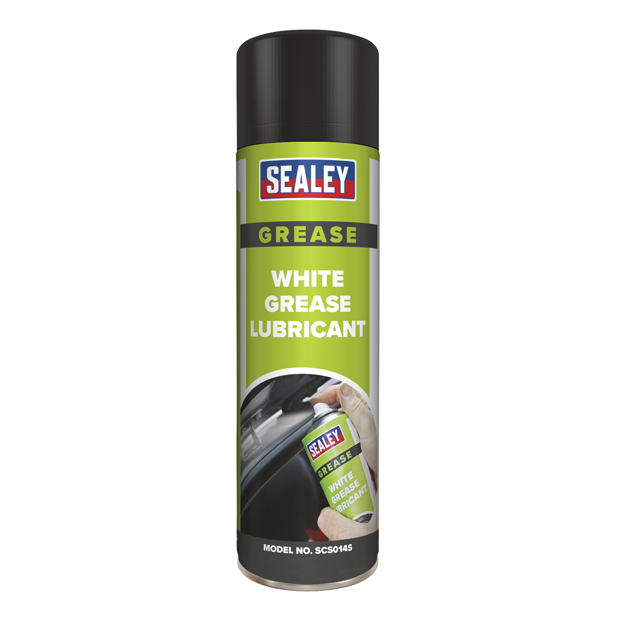 Sealey White Grease Lubricant With PTFE 500mL Anti-Corrosive - Pack of 6 SCS014