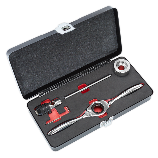 Sealey Bi-Directional Ratchet Tap & Die Holder Set 72 Teeth 5 Pieces AK3027