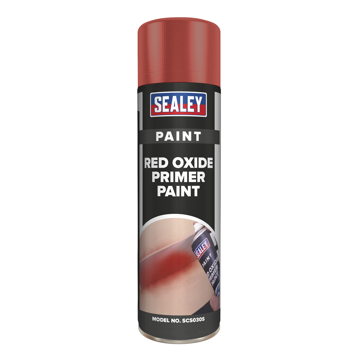 Sealey 500mL Multipurpose Red Oxide Primer Paint - Acrylic Based 0.5L SCS030S