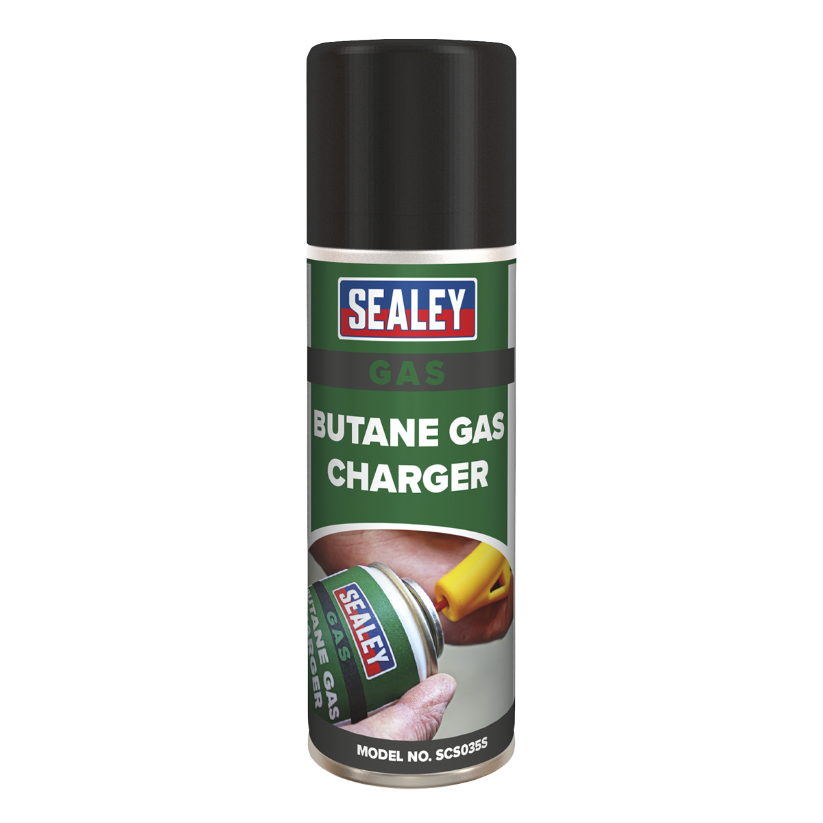 Sealey Butane Gas Charger 1.2 Litres Refill 6x 200mL For Blocked Nozzles SCS035