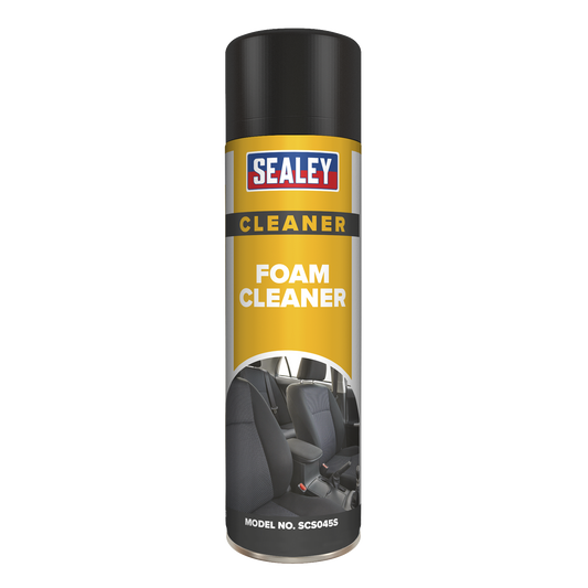 Sealey Multipurpose Foam Cleaner For Upholstery Glass Ceramics 500mL SCS045S