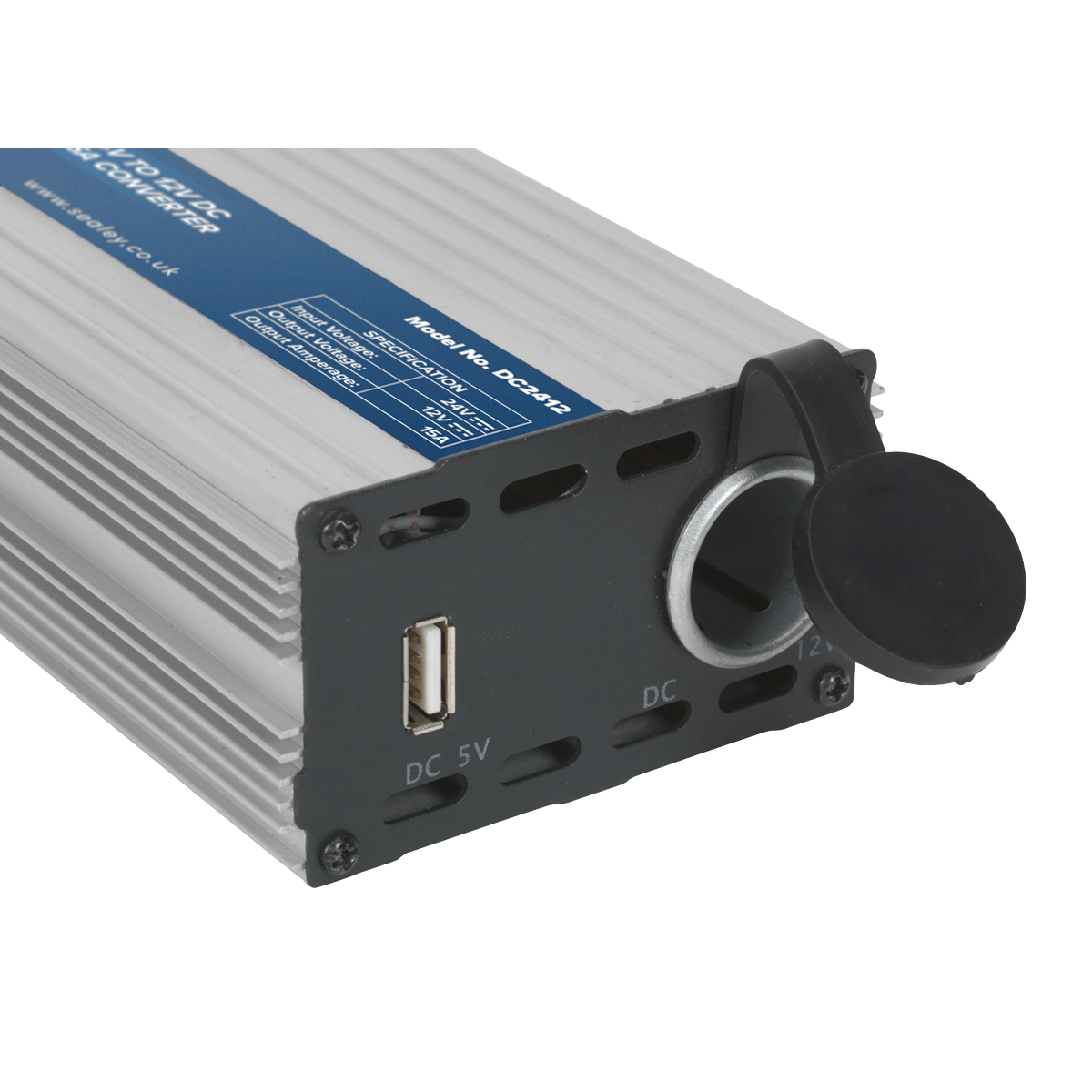 Sealey Converter 24V-12V DC 15A For Commercial Vehicles High/Low Voltage DC2412