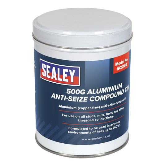 Sealey Aluminium Copper-Free Anti-Seize Compound Tin Heat up To 760°C SCS103