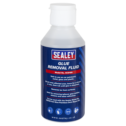 Sealey Glue Removal Fluid 200mL Removes Residue & Tar Dent Repair SCS105