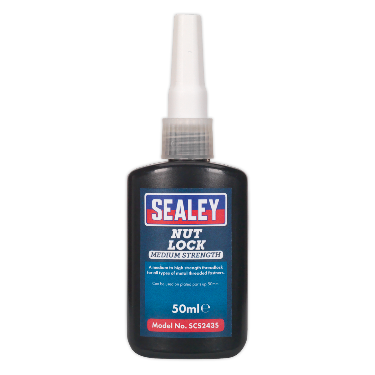 Sealey Nut Lock Medium Strength Fixture Time 5-8min 50mL Bottle SCS243S