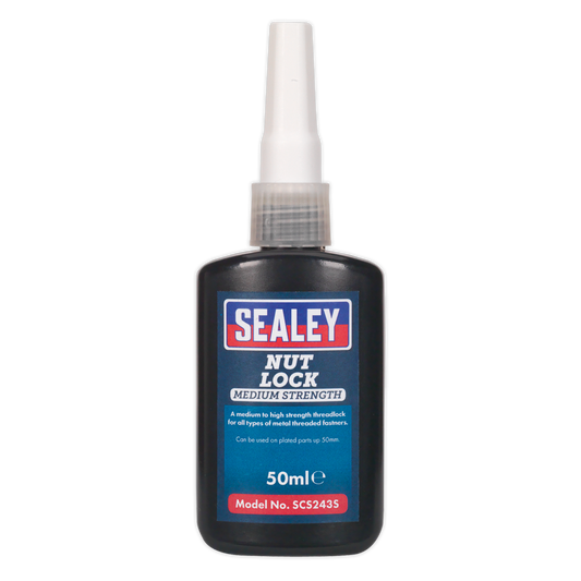 Sealey Nut Lock Medium Strength Fixture Time 5-8min 50mL Bottle SCS243S
