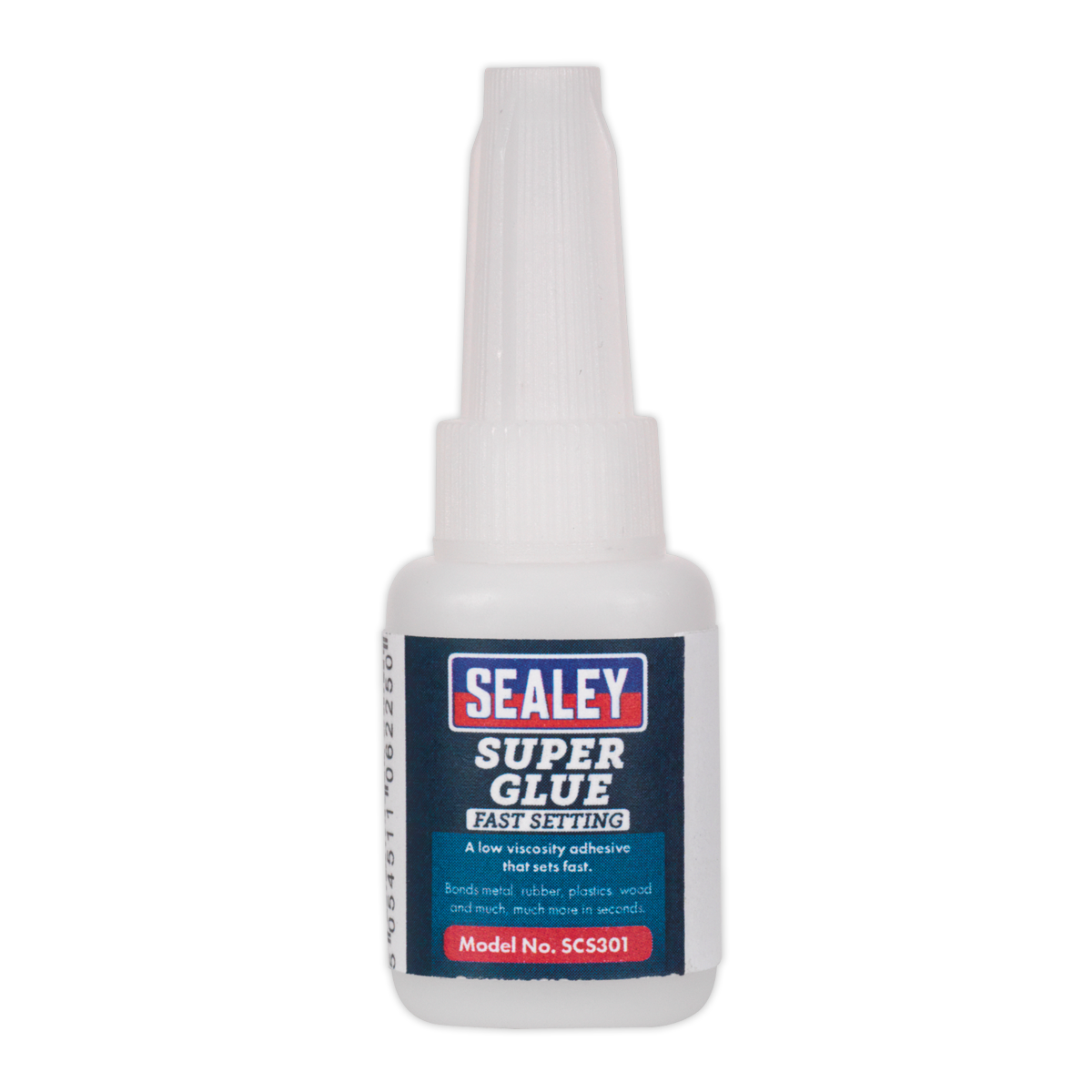 Sealey Super Glue Fast Setting For Metal Rubber Plastics Wood 5g Workshop SCS301