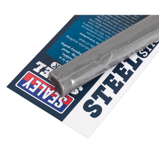 Sealey Quick Set Steel Reinforced Epoxy Metal Putty Hand-Kneadable 114g SCS390