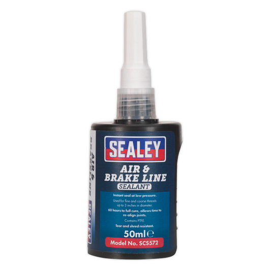 Sealey Air & Brake Line Sealant Tear/Shred Resistant Contains PTFE 50mL SCS572