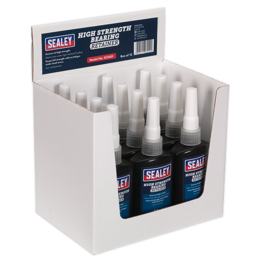 Sealey Bearing Fit Retainer High Strength 50mL Low Corrosive 12 Pieces SCS601