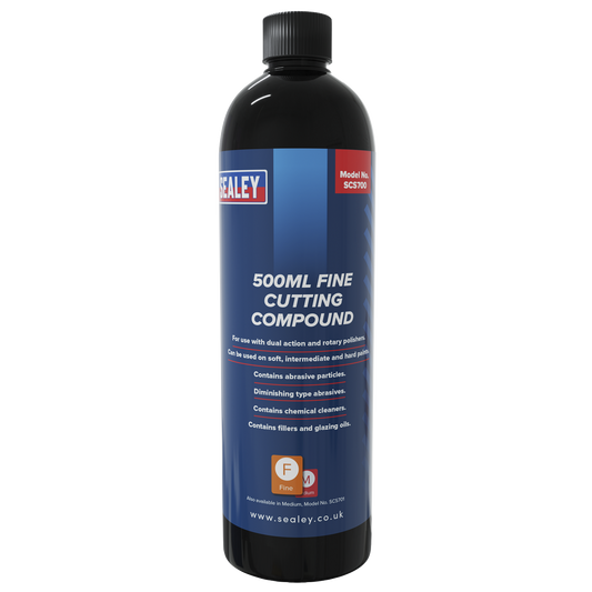 Sealey 500mL Fine Cutting Compound With Fillers & Glazing Oils 0.5 Litres SCS700