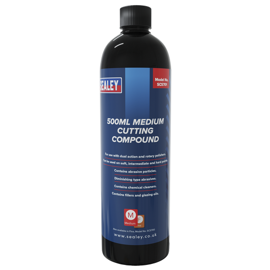 Sealey 500mL Medium Cutting Compound With Fillers & Glazing Oils 0.5L SCS701