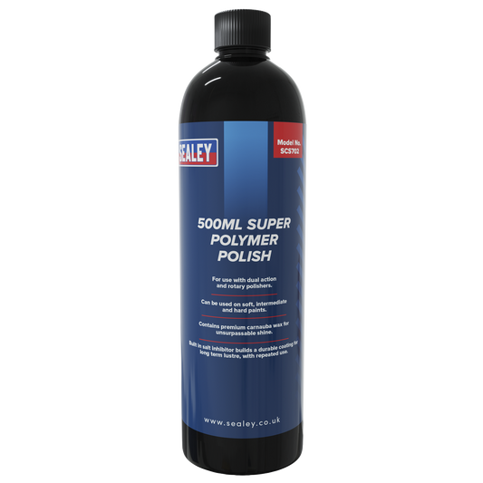 Sealey 500mL Super Polymer Polish With Built-In Salt Inhibitor - 0.5L SCS702
