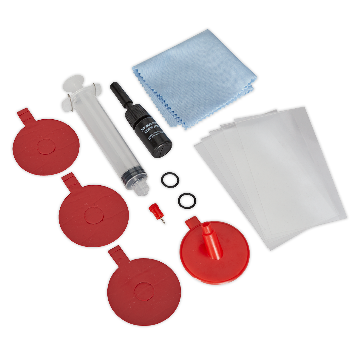 Sealey Windscreen Repair Kit Resin Formula Improves Visibility & Safety SCS901