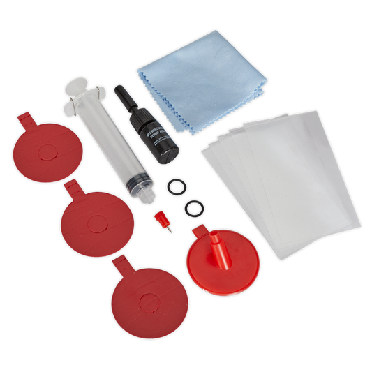 Sealey Windscreen Repair Kit Resin Formula Improves Visibility & Safety SCS901