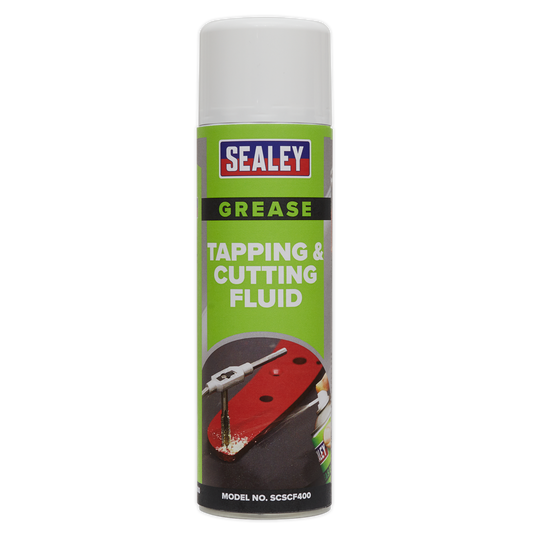 Sealey Tapping & Cutting Fluid With High Viscosity 500mL Spray 0.5L SCSCF400