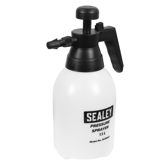 Sealey Pressure Solvent Sprayer With Viton Seals Adjustable Nozzle 1.5L SCSG03