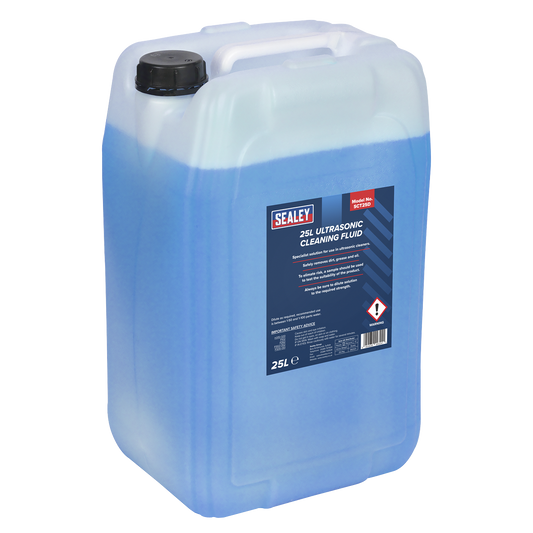 Sealey Ultrasonic Cleaning Fluid Removes Dirt Grease & Oil 25L 25 Litres SCT25D