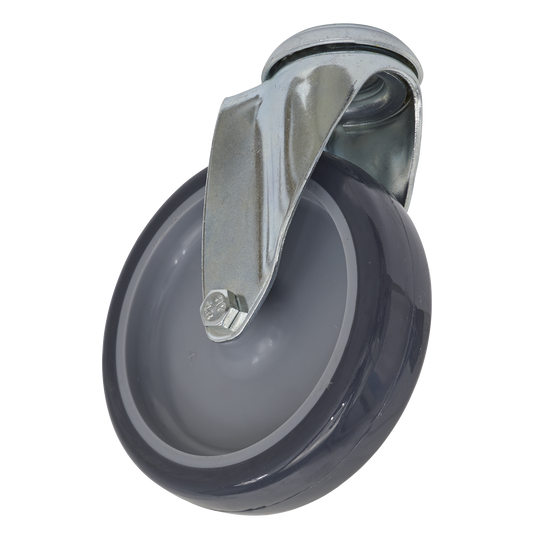 Sealey Castor Wheel 100mm Bolt Hole Swivel 70kg Load Polypropylene SCW2100SB