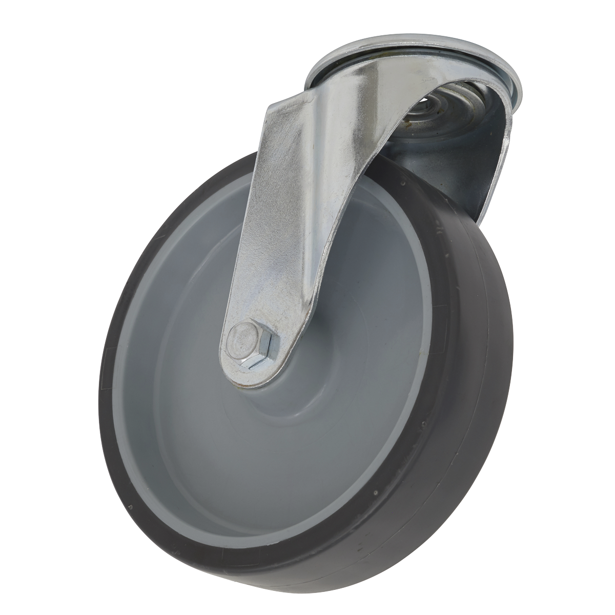 Sealey Castor Wheel 100mm Bolt Hole Swivel 90kg Load Thermoplastic SCW2100SBEM