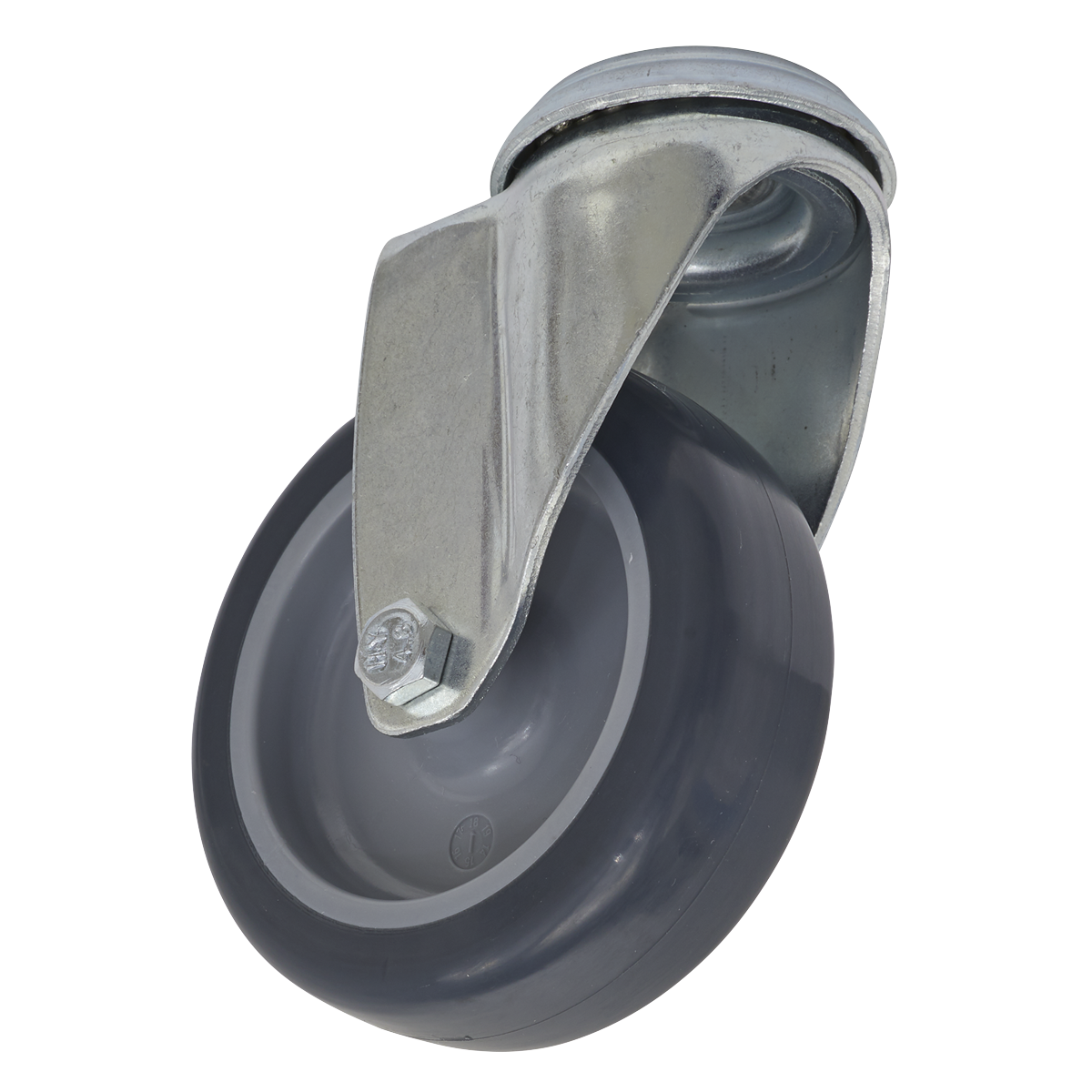 Sealey Castor Wheel 75mm Bolt Hole Swivel 60kg Load Polypropylene SCW275SB