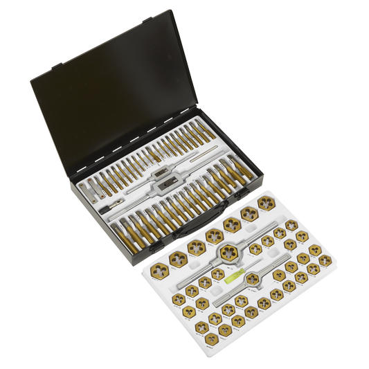 Sealey 86 Pieces Hexagonal Tap & Die Set Metric & SAE/Imperial Tool AK3086HIM