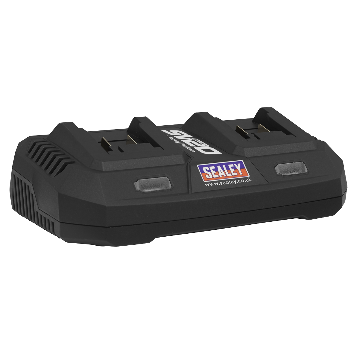 Sealey Battery Charger Mains Dual 20V SV20 Series Li-Ion LED Indicator CP20VMC2