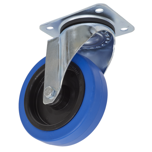 Sealey Ø125mm Castor Polyamide Wheel Swivel Plate 250kg Load Capacity SCW3125SP