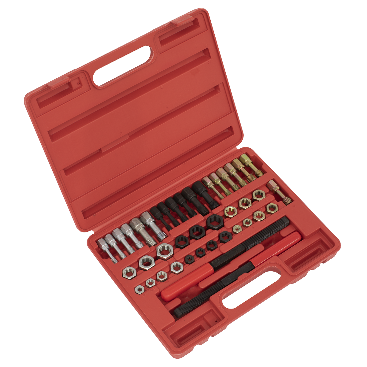 Sealey 42 Pieces Re-Threader Master Kit In Storage Case Metric/UNF/UNC AK311