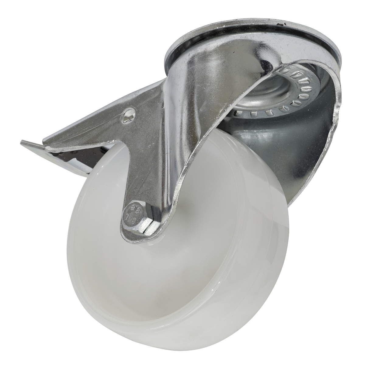Sealey Castor Wheel 100mm Bolt Hole Swivel With Total Lock 150kg Load SCW4100SBL