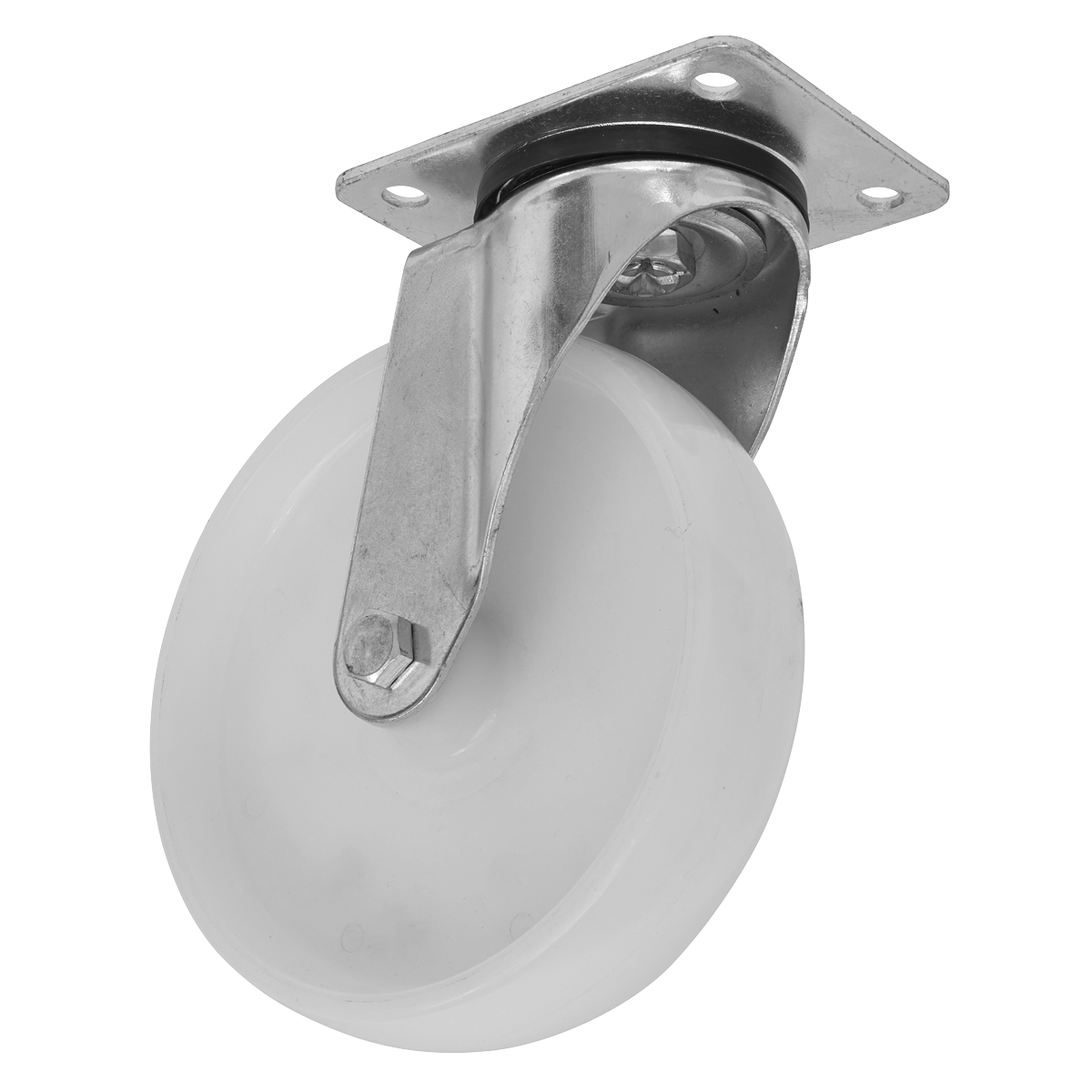 Sealey Heavy Duty Nylon Swivel Castor Wheel 100mm Trade White SCW4100SPEM