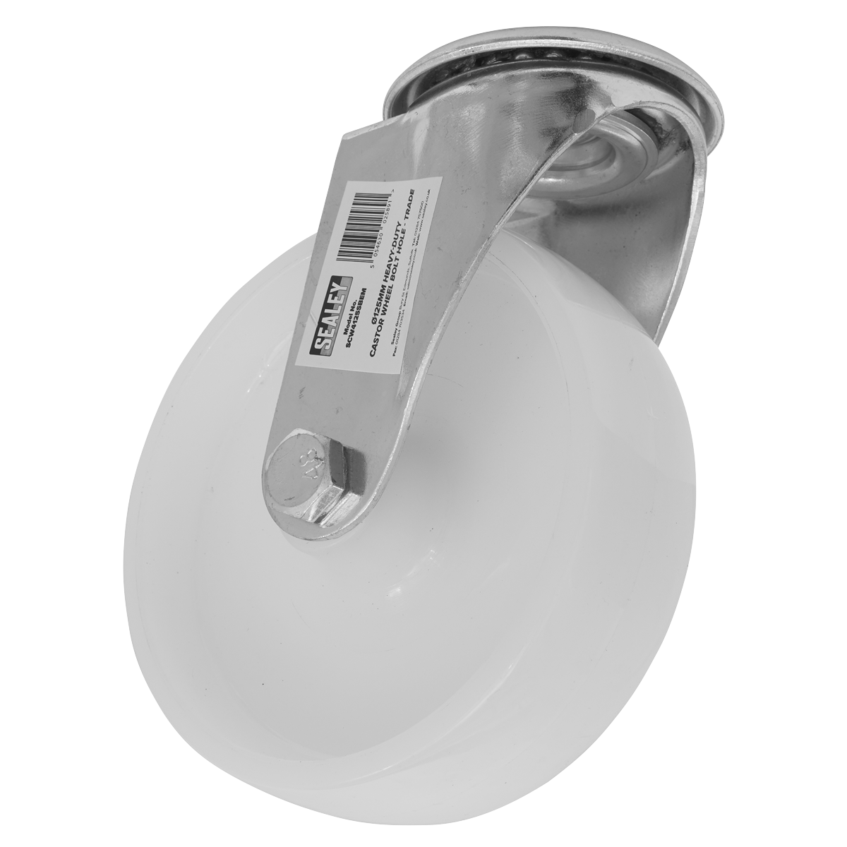 Sealey Heavy Duty Trade Castor Wheel Bolt Hole 125mm - Trade SCW4125SBEM
