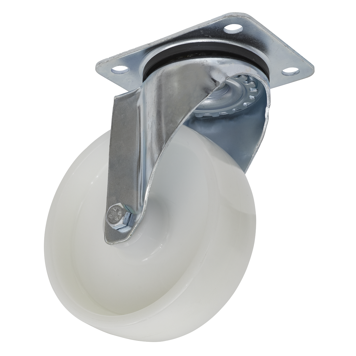 Sealey Castor Wheel 125mm Plate Swivel 250kg Load Capacity Polyamide SCW4125SP