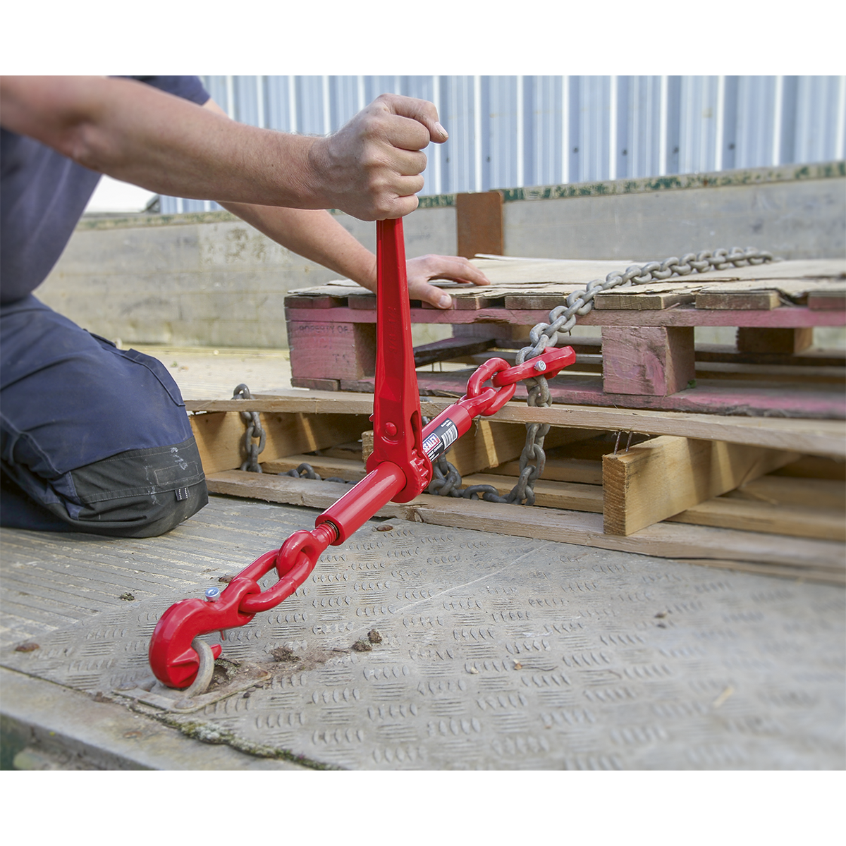 Sealey Ratchet Load Binder 9.5-12.7mm 4200kg For Clamp Bind Anchor LB002