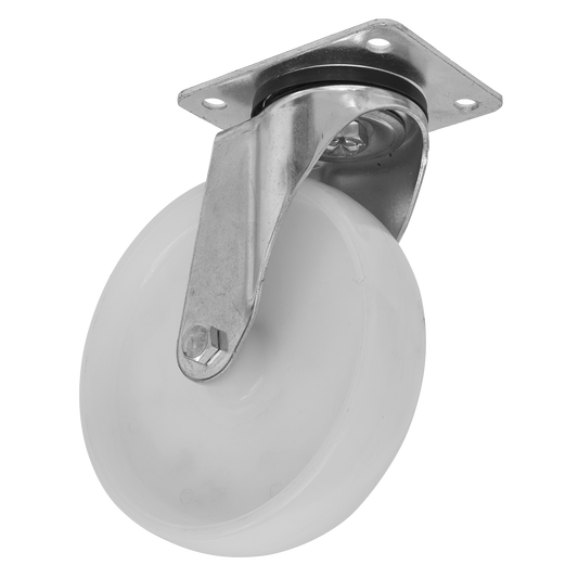 Sealey Heavy Duty Nylon Swivel Castor Wheel 80mm Trade White SCW480SPEM