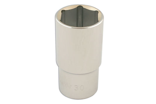 LASER 1616 Socket Wrench Insert 1/2" Drive 30mm Spanner Chrome Vanadium Steel
