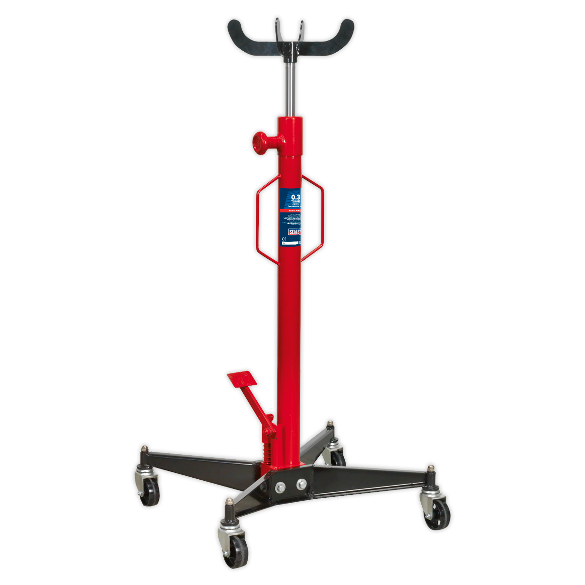 Sealey High-Speed Lift To Gearbox Transmission Jack 0.3 Tonne Vertical 300ETJ