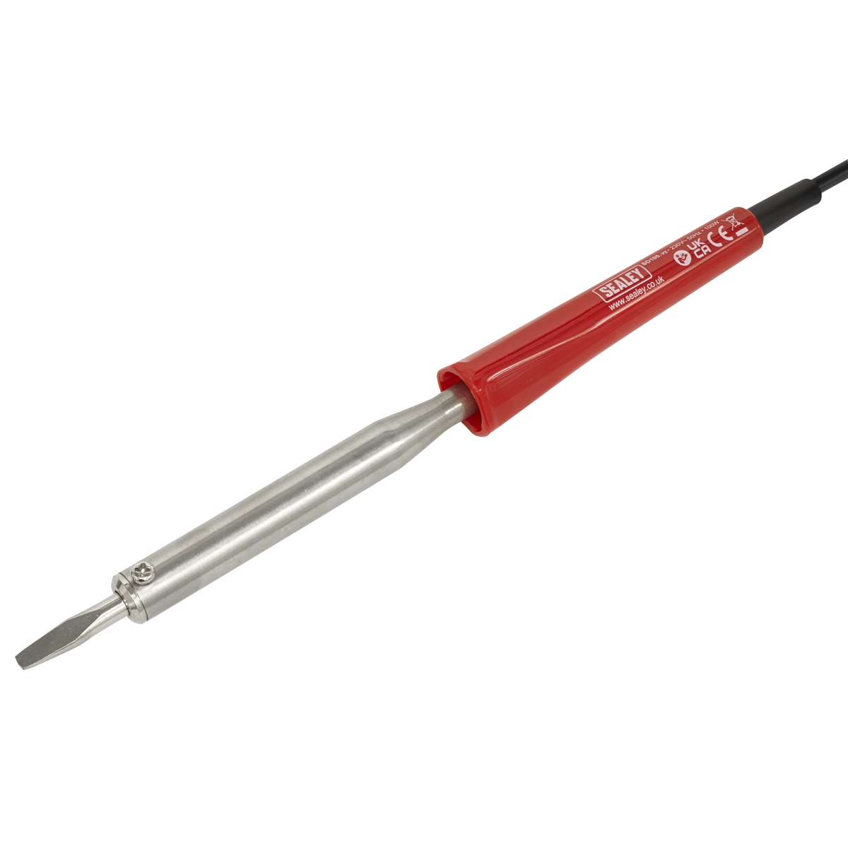 Sealey Soldering Iron With Cool Grip Handle 1.5m Cable 100W/230V Red SD100