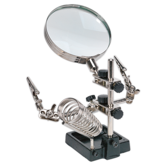 Sealey Mini Robot Soldering Stand With Magnifier & Iron Holder Daily Use SD150H