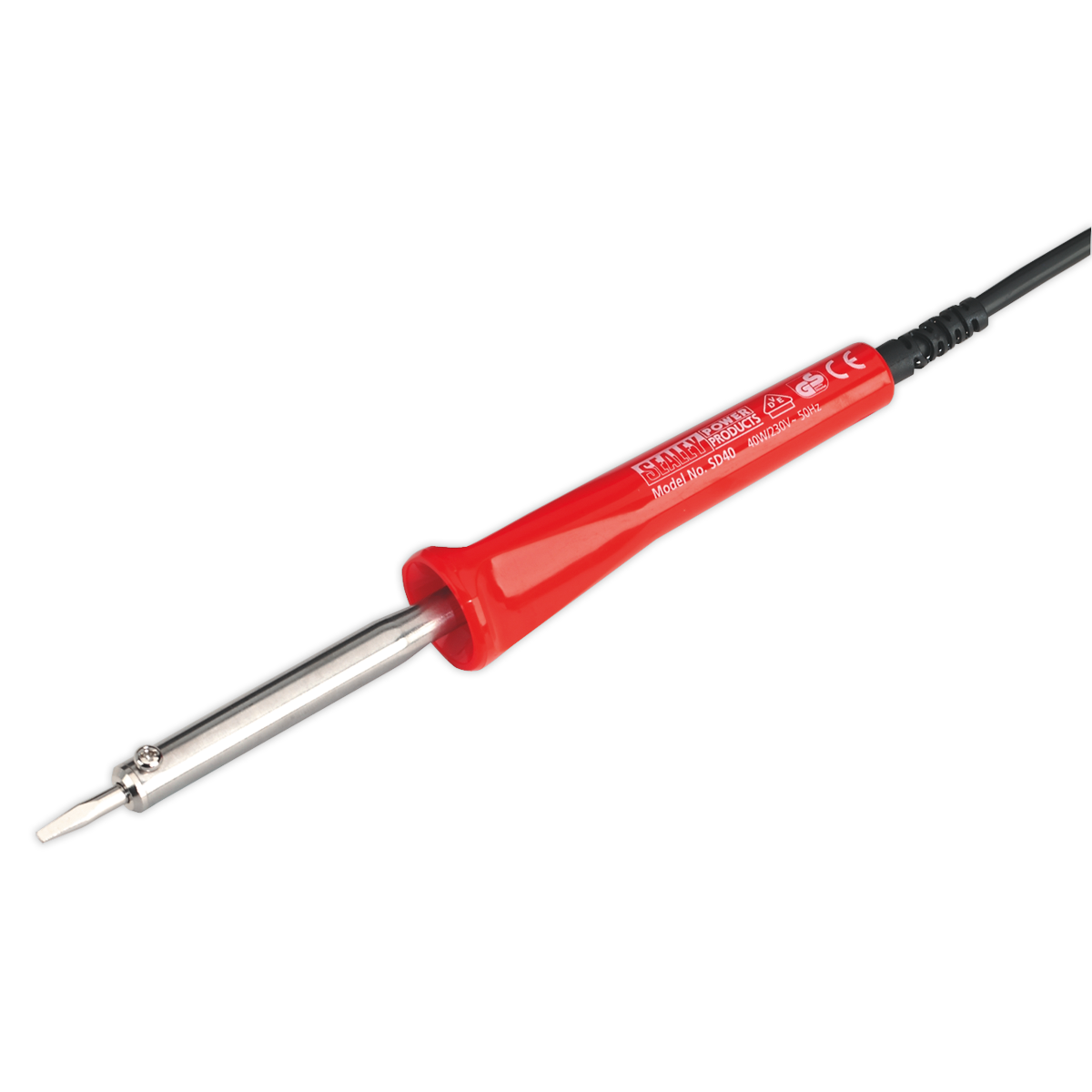 Sealey Soldering Iron With Replaceable Soldering Tip 40W/230V 1.5m Cable SD40